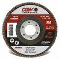 Cgw Abrasives Contaminant-Free Compact XL Coated Abrasive Flap Disc, 4-1/2 in Dia, 7/8 in Center Hole, 60 Grit, Me 42444